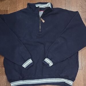 Santee Heavyweight Half-Zip Pullover Sweater Blue Size L